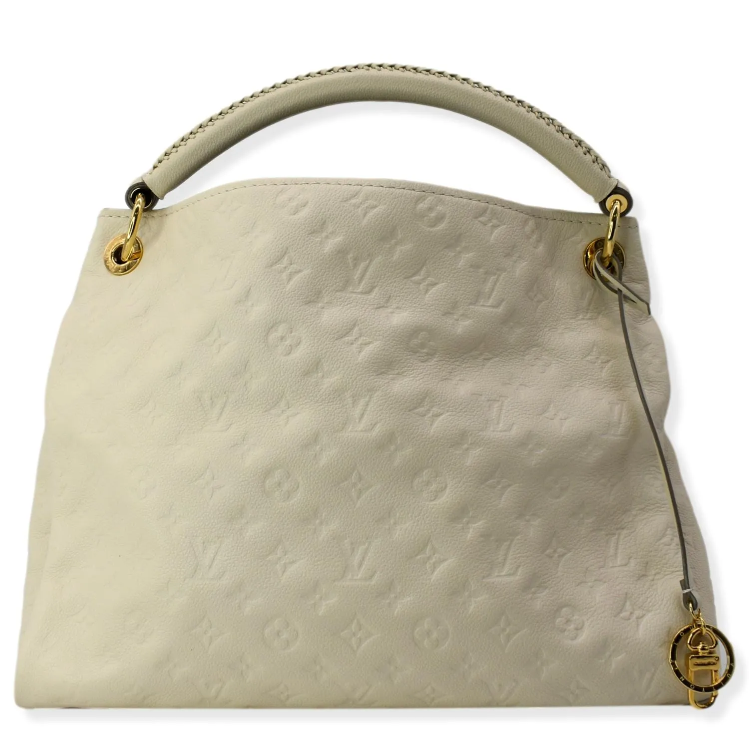 LOUIS VUITTON Artsy MM Empreinte Leather Shoulder Bag Cream