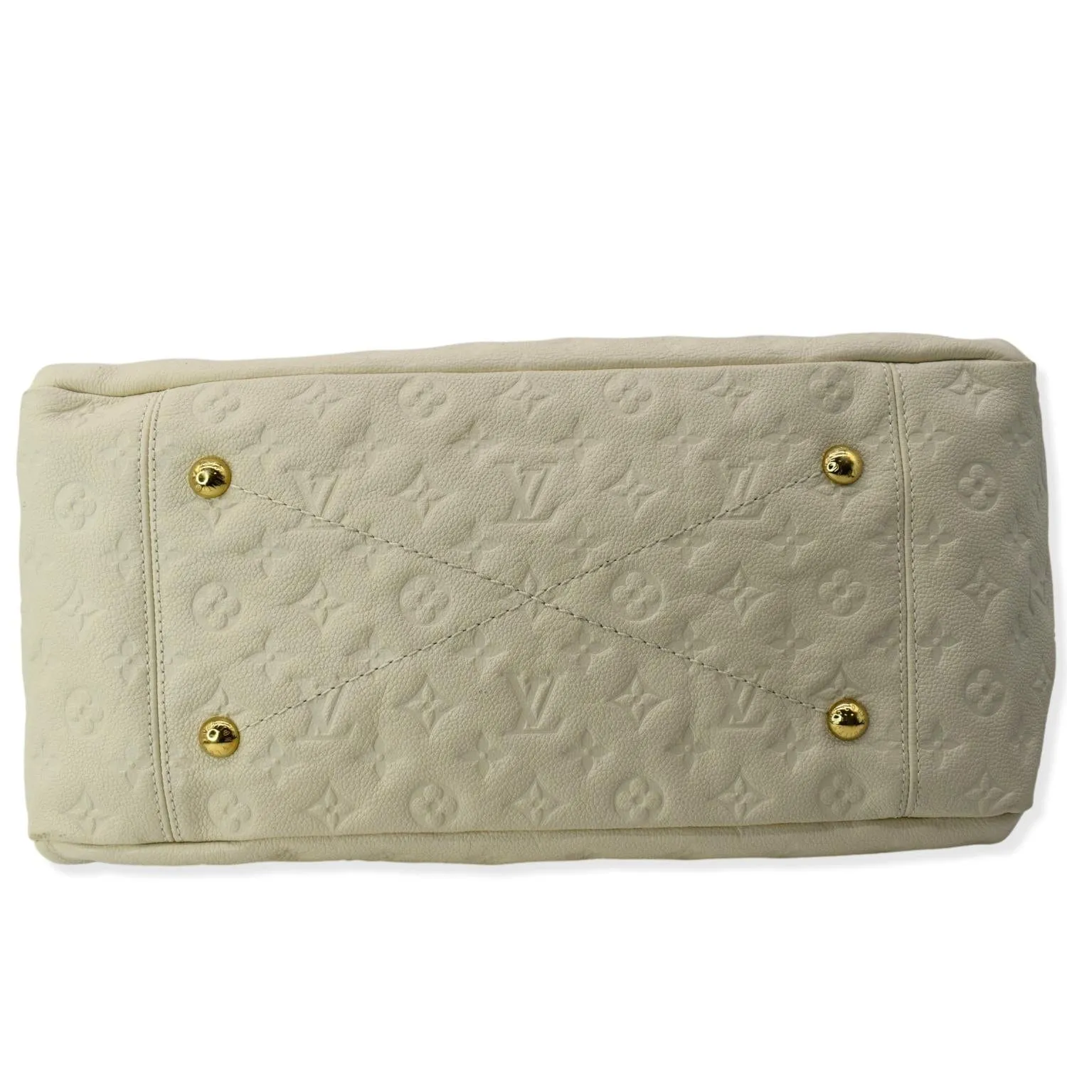 LOUIS VUITTON Artsy MM Empreinte Leather Shoulder Bag Cream