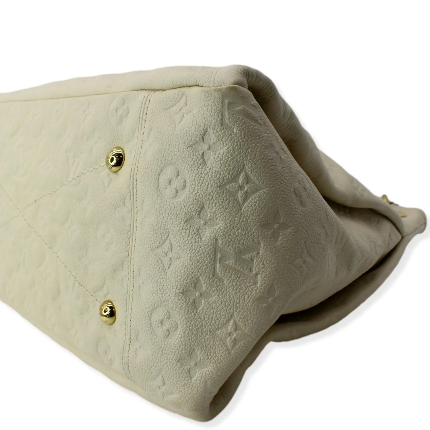 LOUIS VUITTON Artsy MM Empreinte Leather Shoulder Bag Cream