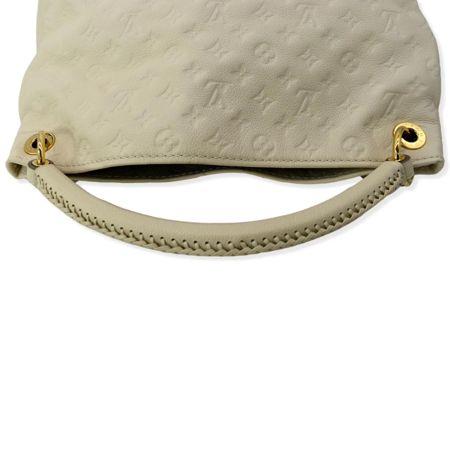 LOUIS VUITTON Artsy MM Empreinte Leather Shoulder Bag Cream