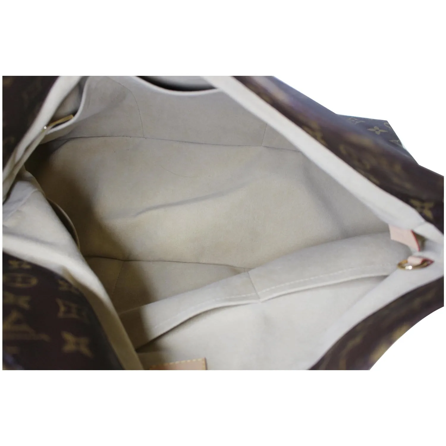 LOUIS VUITTON Artsy MM Monogram Canvas Hobo Shoulder Bag Brown
