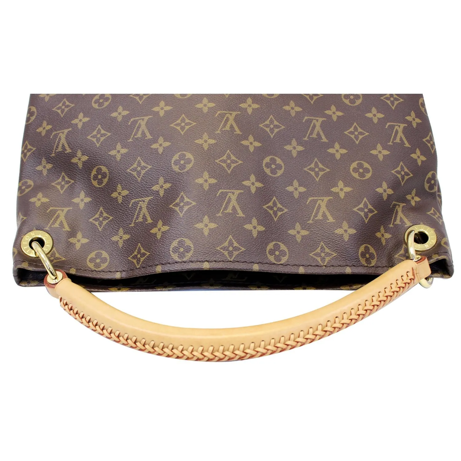 LOUIS VUITTON Artsy MM Monogram Canvas Shoulder Bag Brown