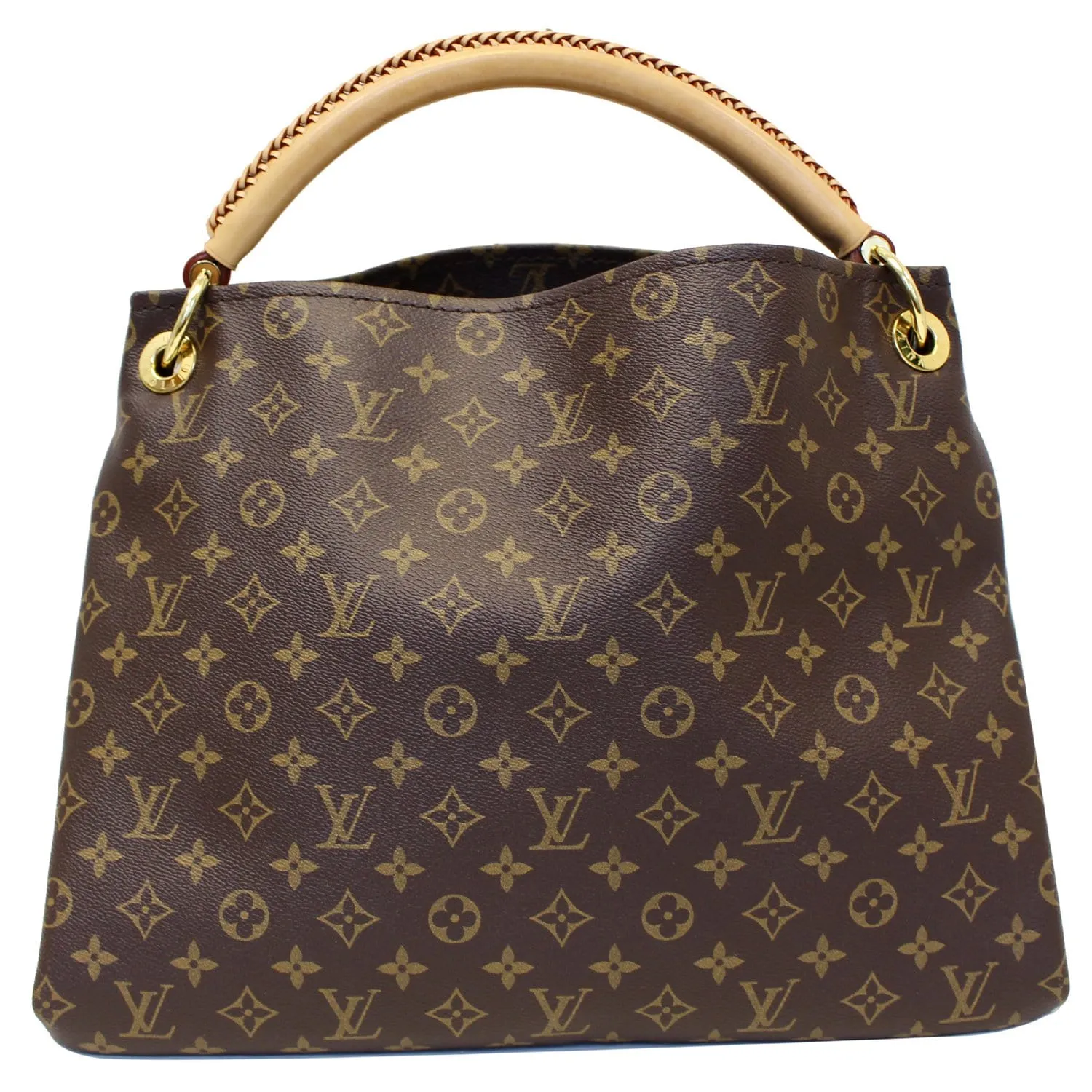 LOUIS VUITTON Artsy MM Monogram Canvas Shoulder Bag Brown