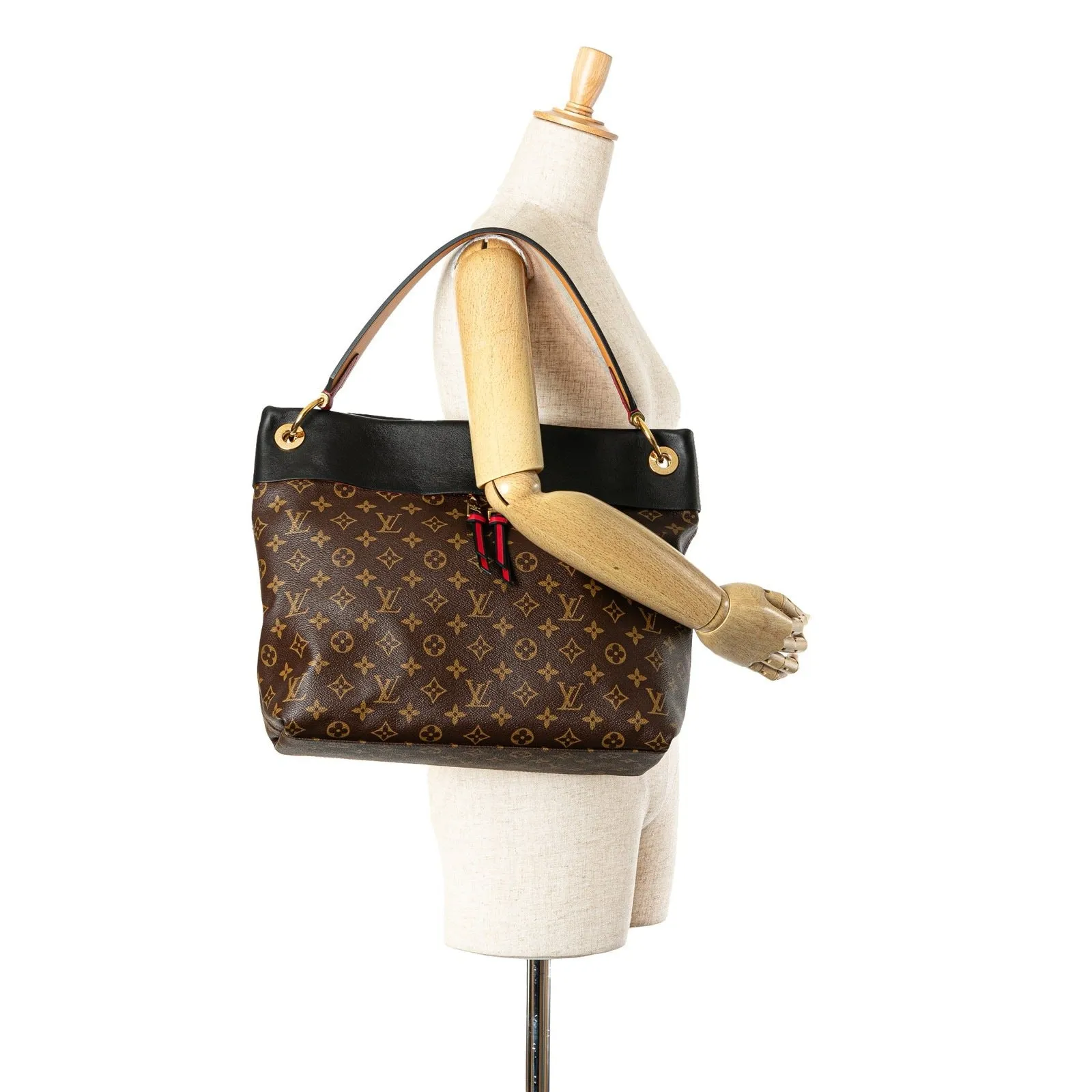 Louis Vuitton Black Monogram Canvas Tuileries Hobo Bag