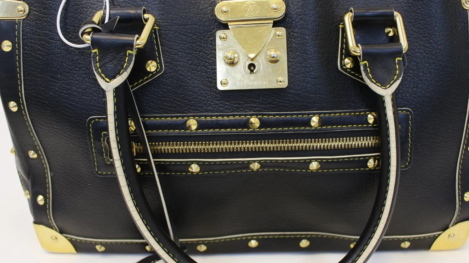 LOUIS VUITTON Black Suhali Le Fabuleux Goat Leather Bag