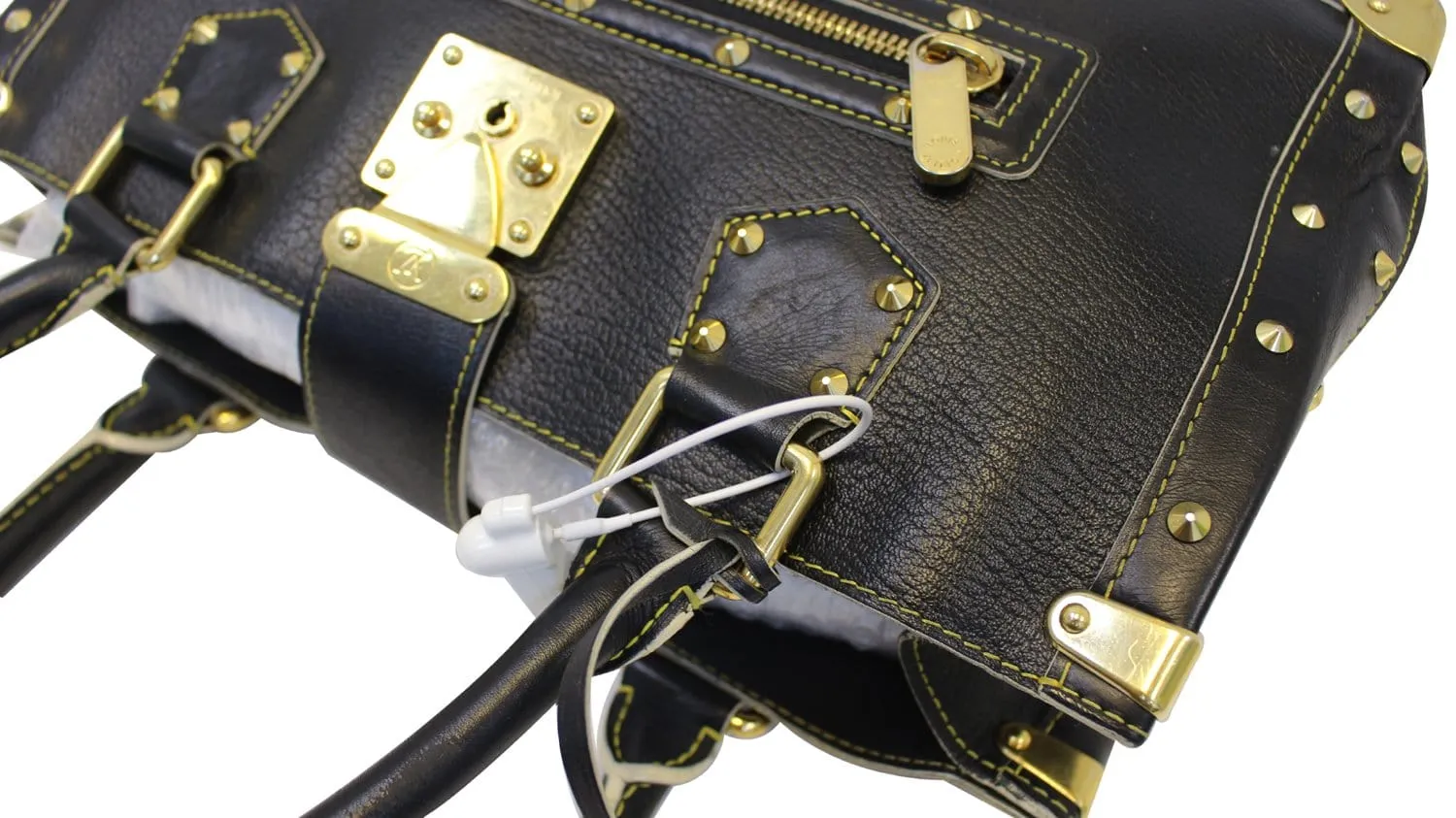 LOUIS VUITTON Black Suhali Le Fabuleux Goat Leather Bag