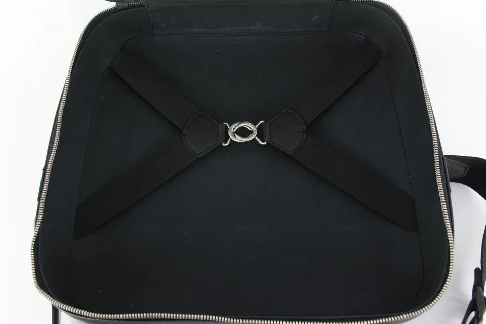 Louis Vuitton Black Taiga Leather Tura 2way Crossbody Messenger Travel Bag 56lk429s