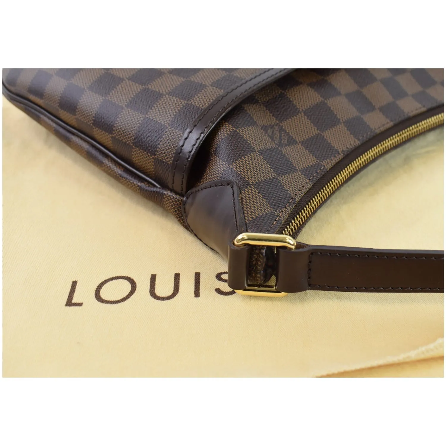 LOUIS VUITTON Bloomsbury PM Damier Ebene Shoulder Bag Brown