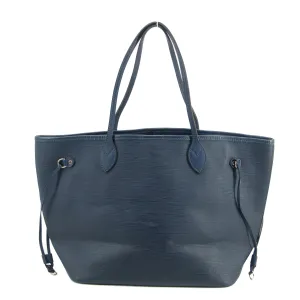 Louis Vuitton Blue Epi Leather Neverfull MM Shoulder Bag #2962