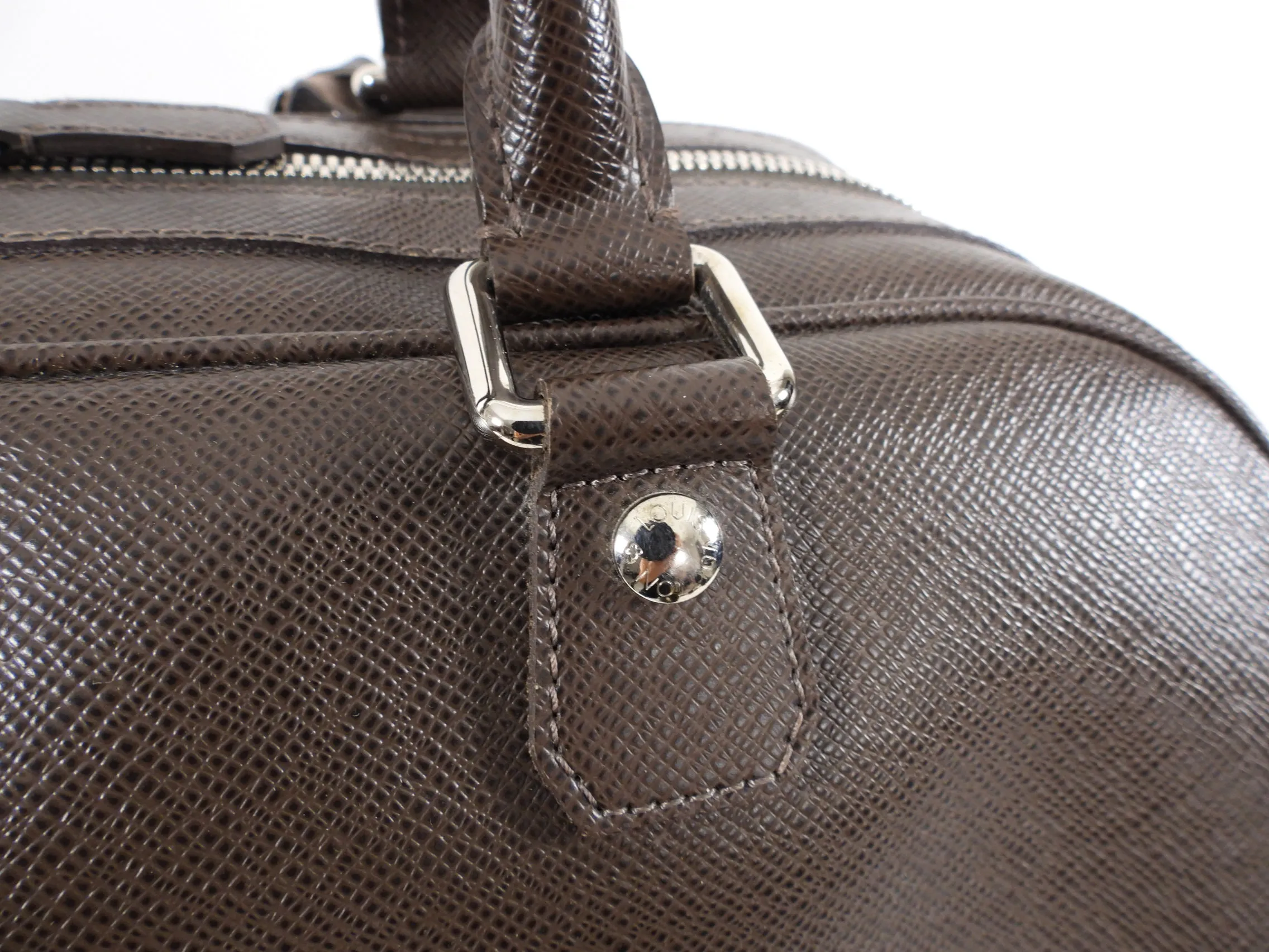 Louis Vuitton Brown Taiga Leather Stanislav Travel Duffle Bag