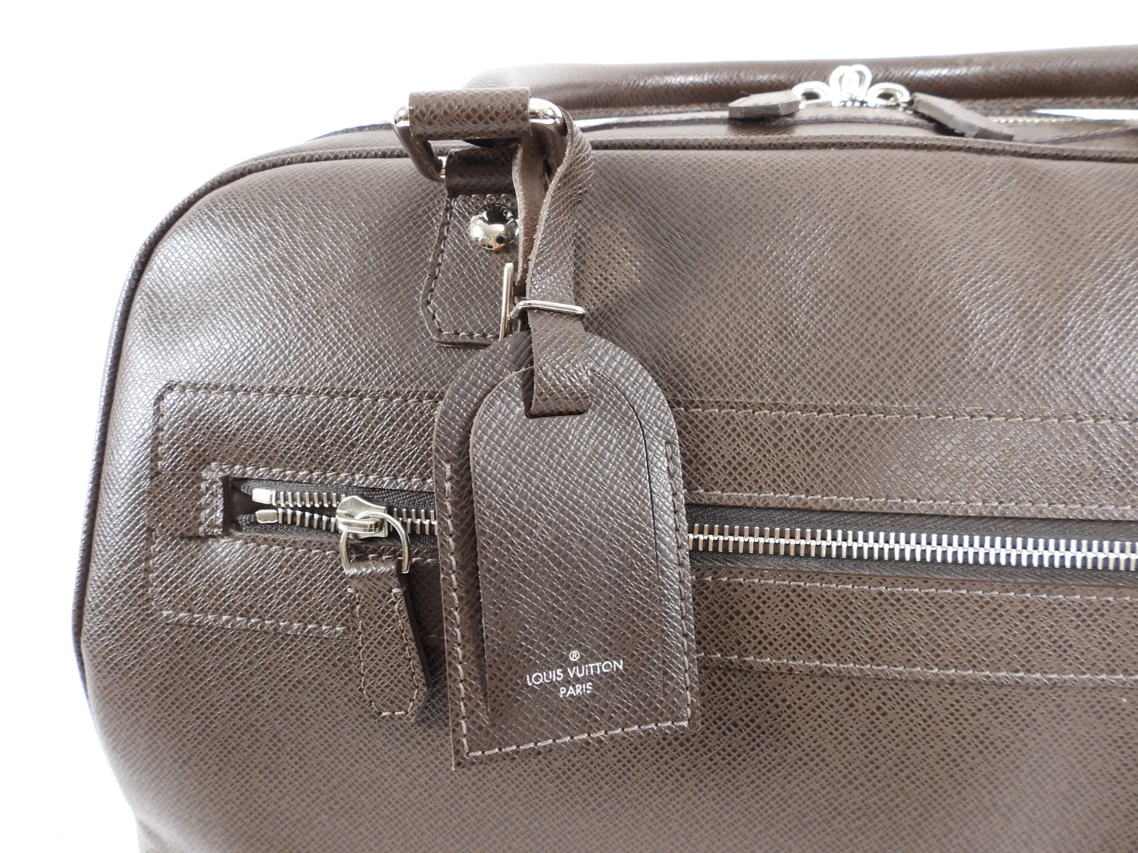 Louis Vuitton Brown Taiga Leather Stanislav Travel Duffle Bag