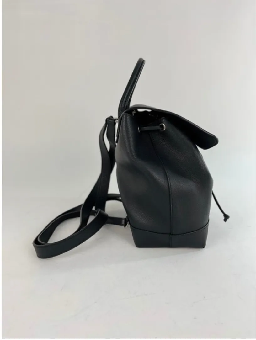 Louis Vuitton Calfskin Leather Lockme MM Backpack in Black