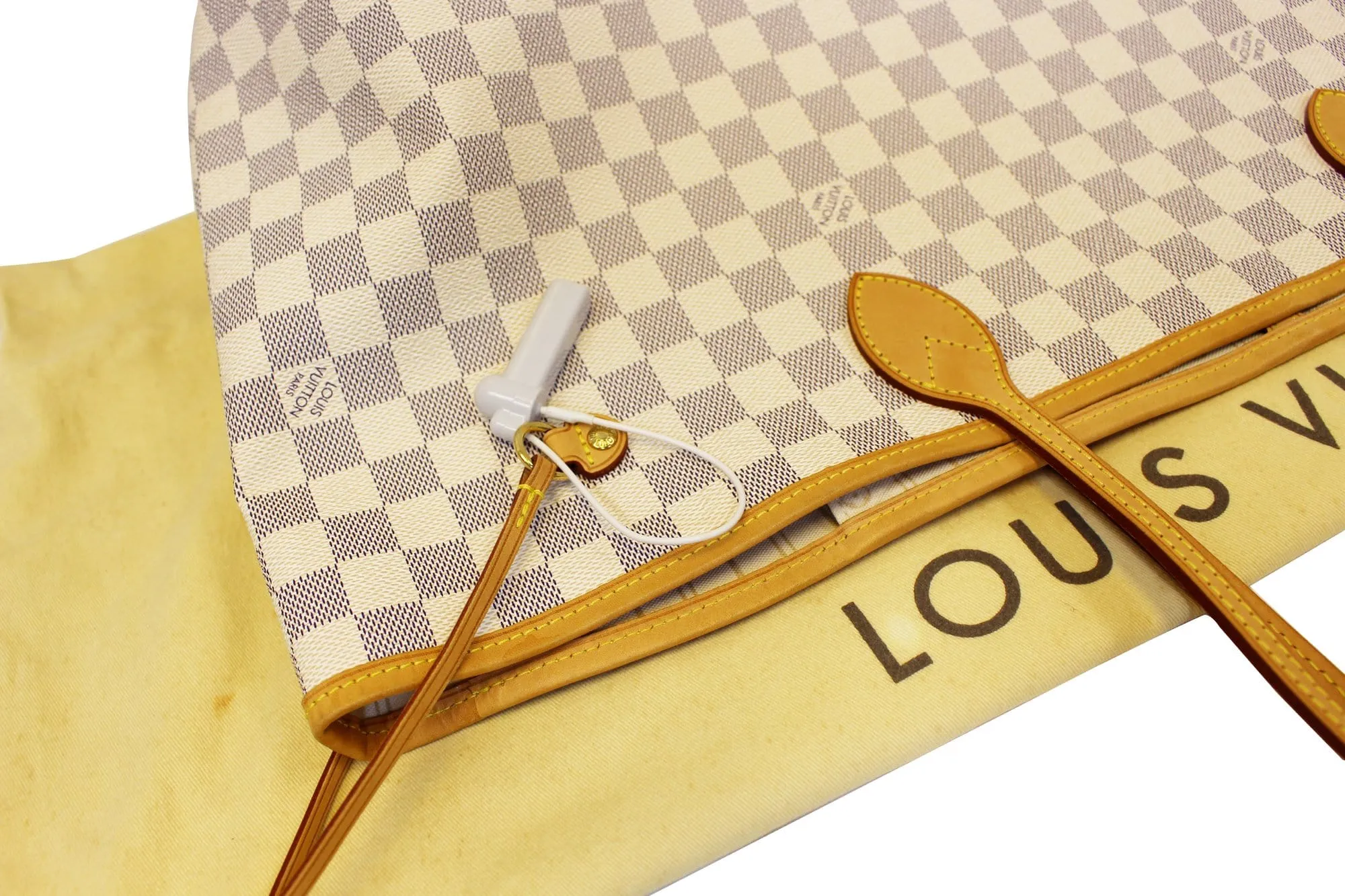 LOUIS VUITTON Damier Azur Neverfull GM Shoulder Bag