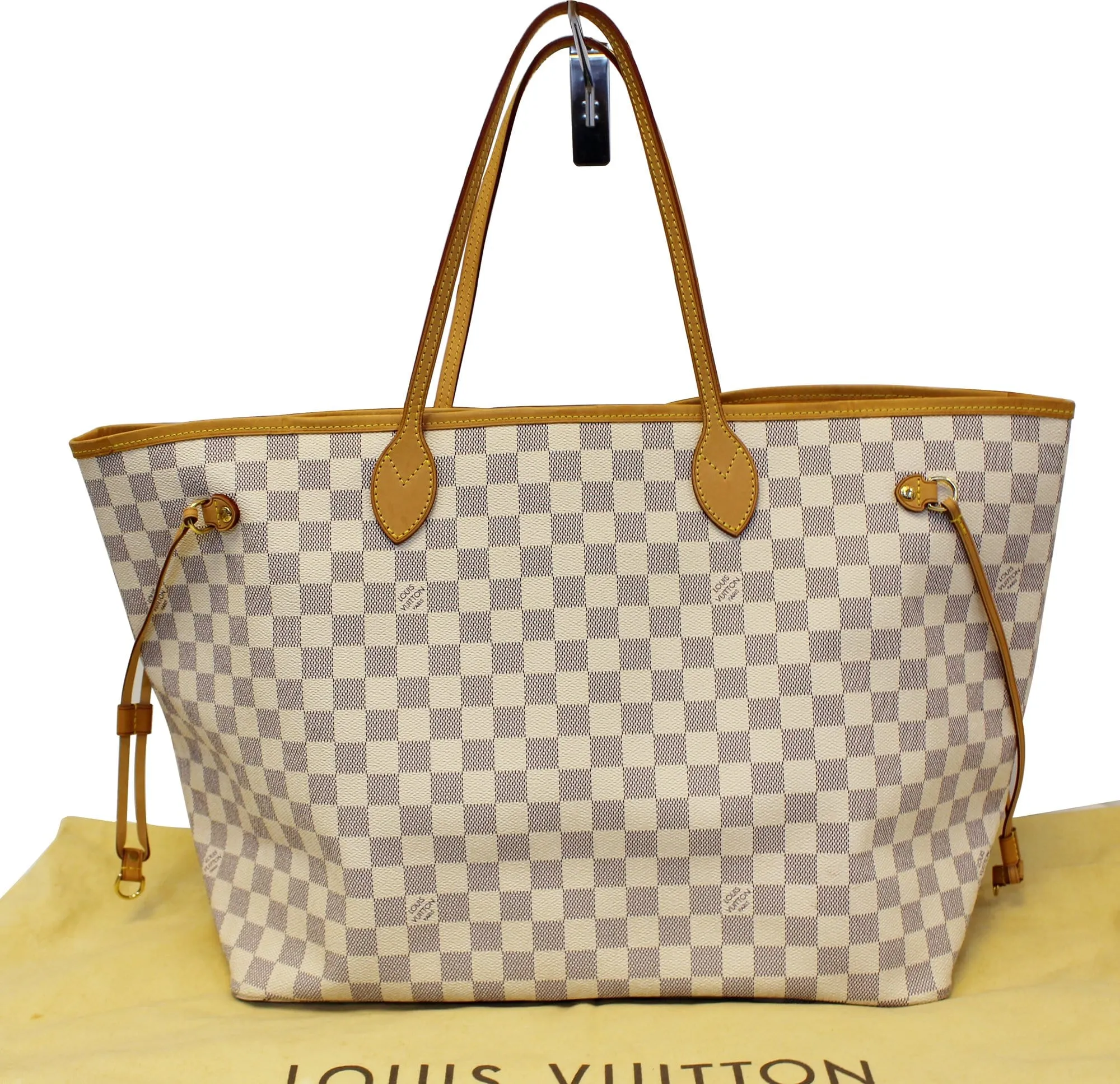 LOUIS VUITTON Damier Azur Neverfull GM Shoulder Bag