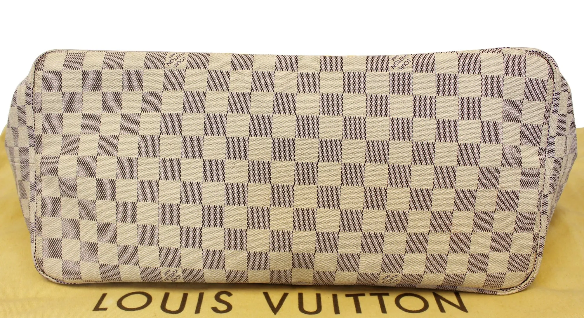 LOUIS VUITTON Damier Azur Neverfull GM Shoulder Bag
