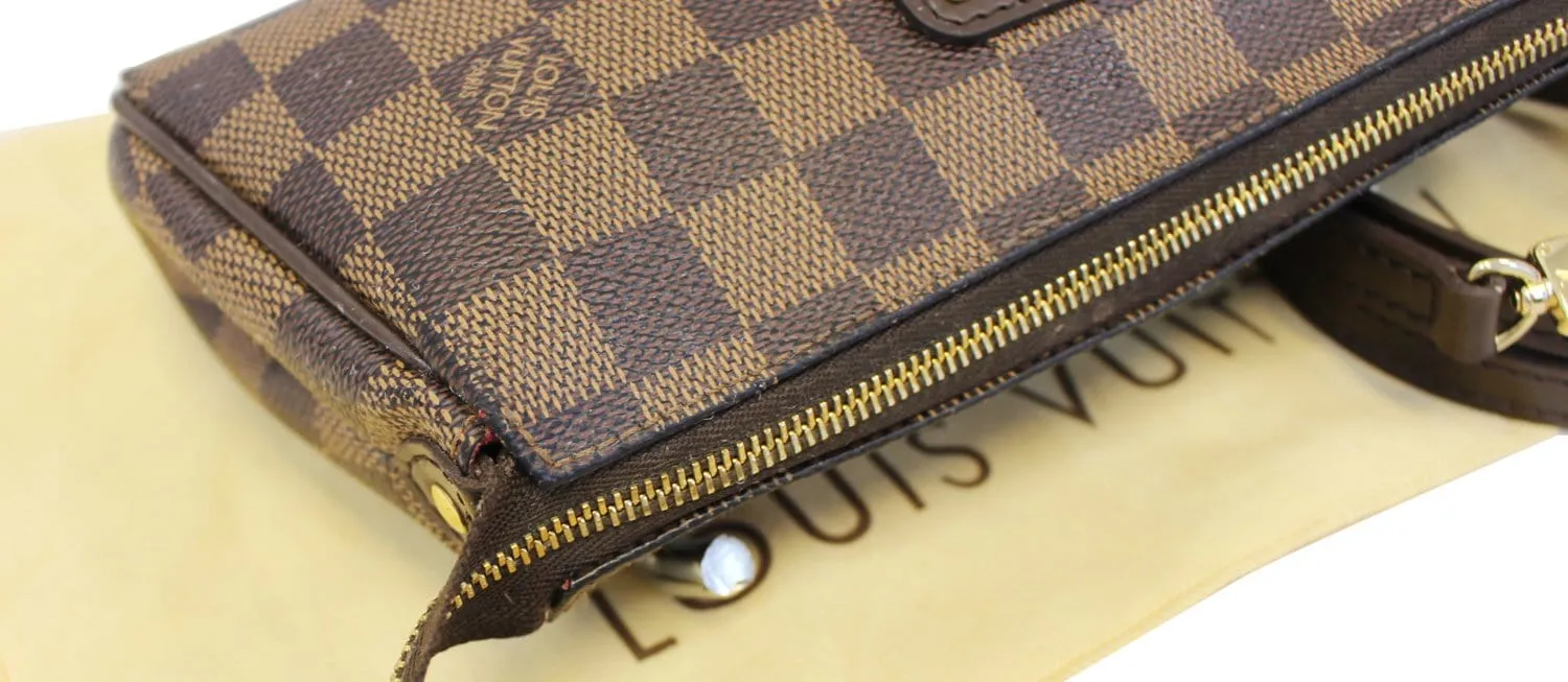 LOUIS VUITTON Damier Ebene Eva Accessories Pouch Crossbody Bag
