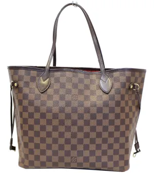 LOUIS VUITTON Damier Ebene Neverfull MM Tote Shoulder Bag