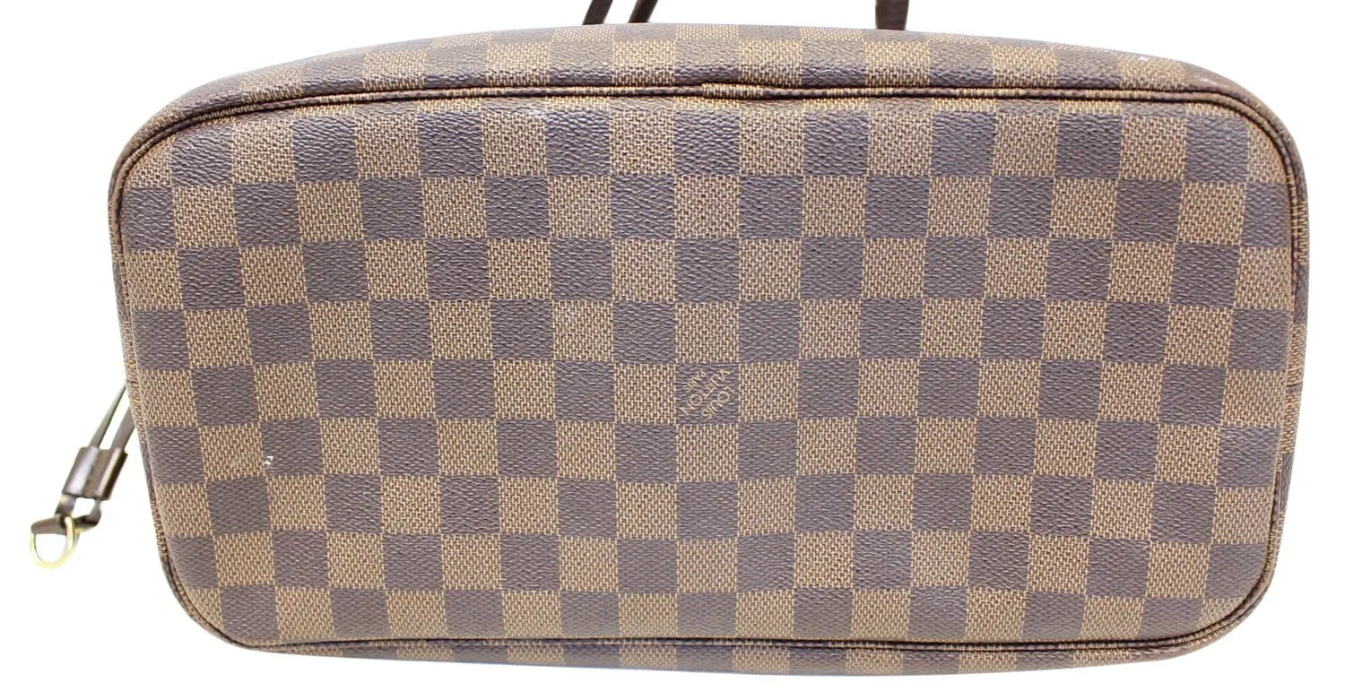 LOUIS VUITTON Damier Ebene Neverfull MM Tote Shoulder Bag
