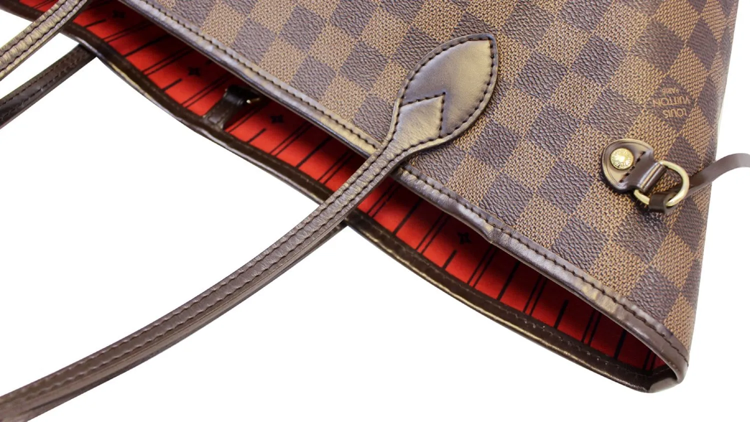 LOUIS VUITTON Damier Ebene Neverfull MM Tote Shoulder Bag
