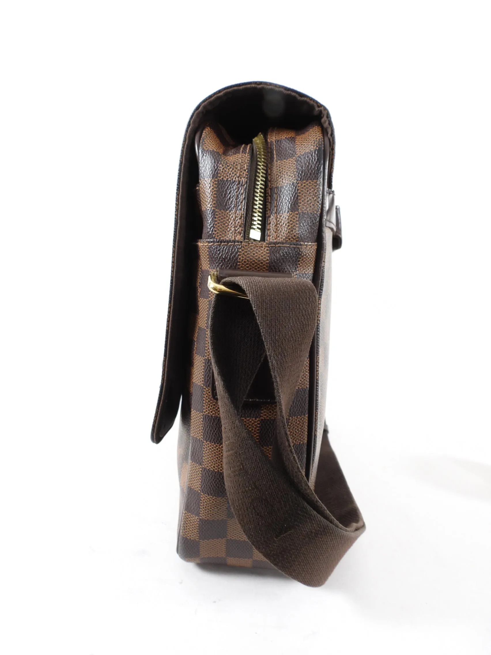 Louis Vuitton Damier Ebene Shelton MM Laptop Messenger Bag
