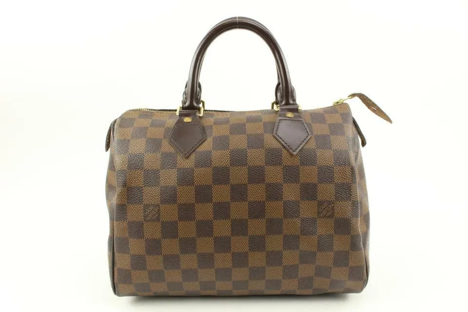 Louis Vuitton Damier Ebene Speedy 25 Boston Bag PM 1LV1114b