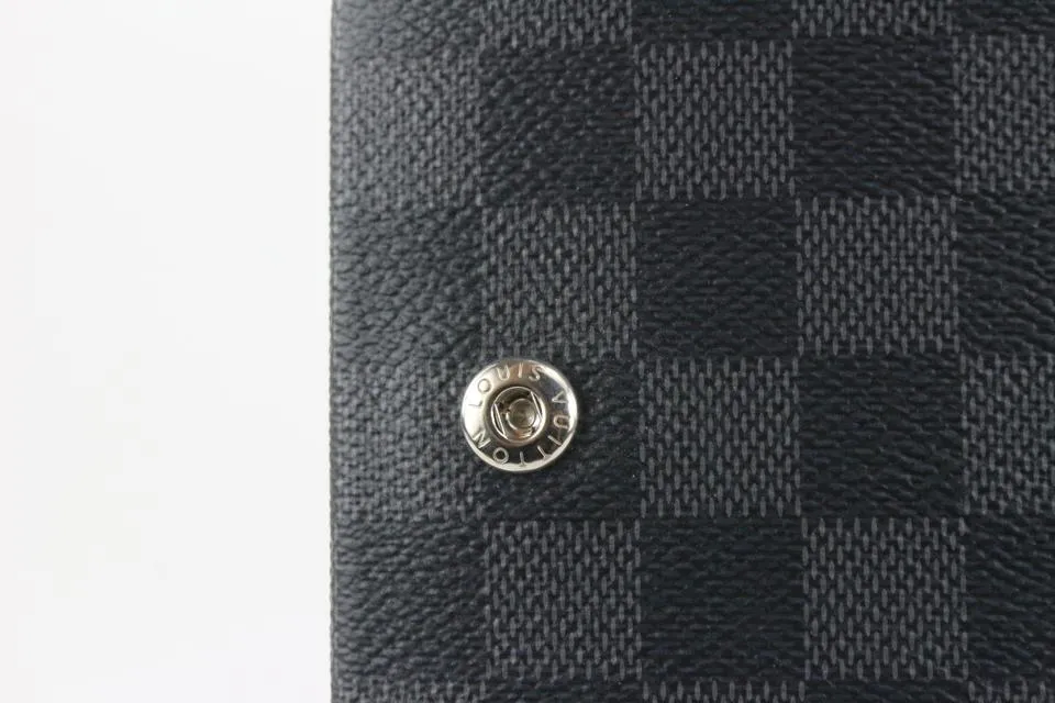 Louis Vuitton Damier Graphite Alpha Pochette GM Portfolio Toiletry Pouch 217lv28