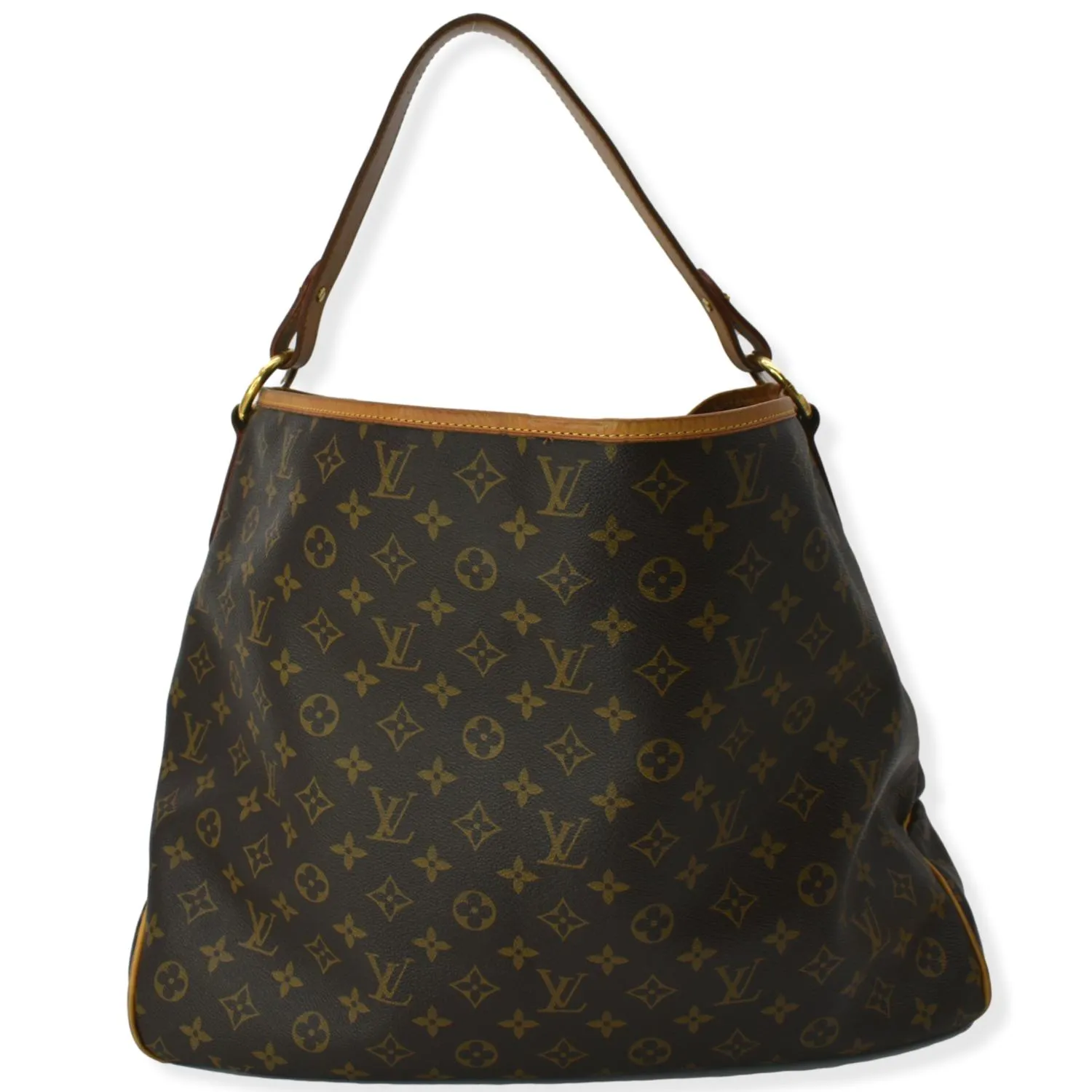 LOUIS VUITTON  Delightful GM Monogram Canvas Hobo Bag Brown