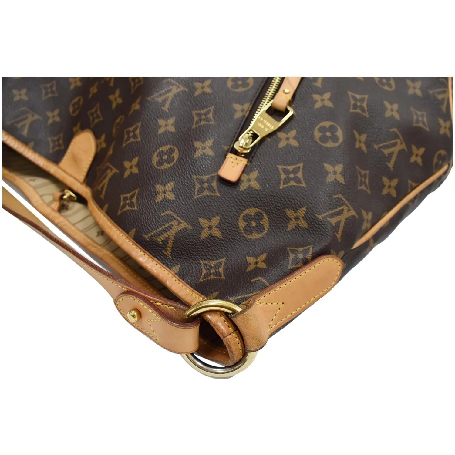 LOUIS VUITTON Delightful GM Monogram Canvas  Shoulder Bag Brown