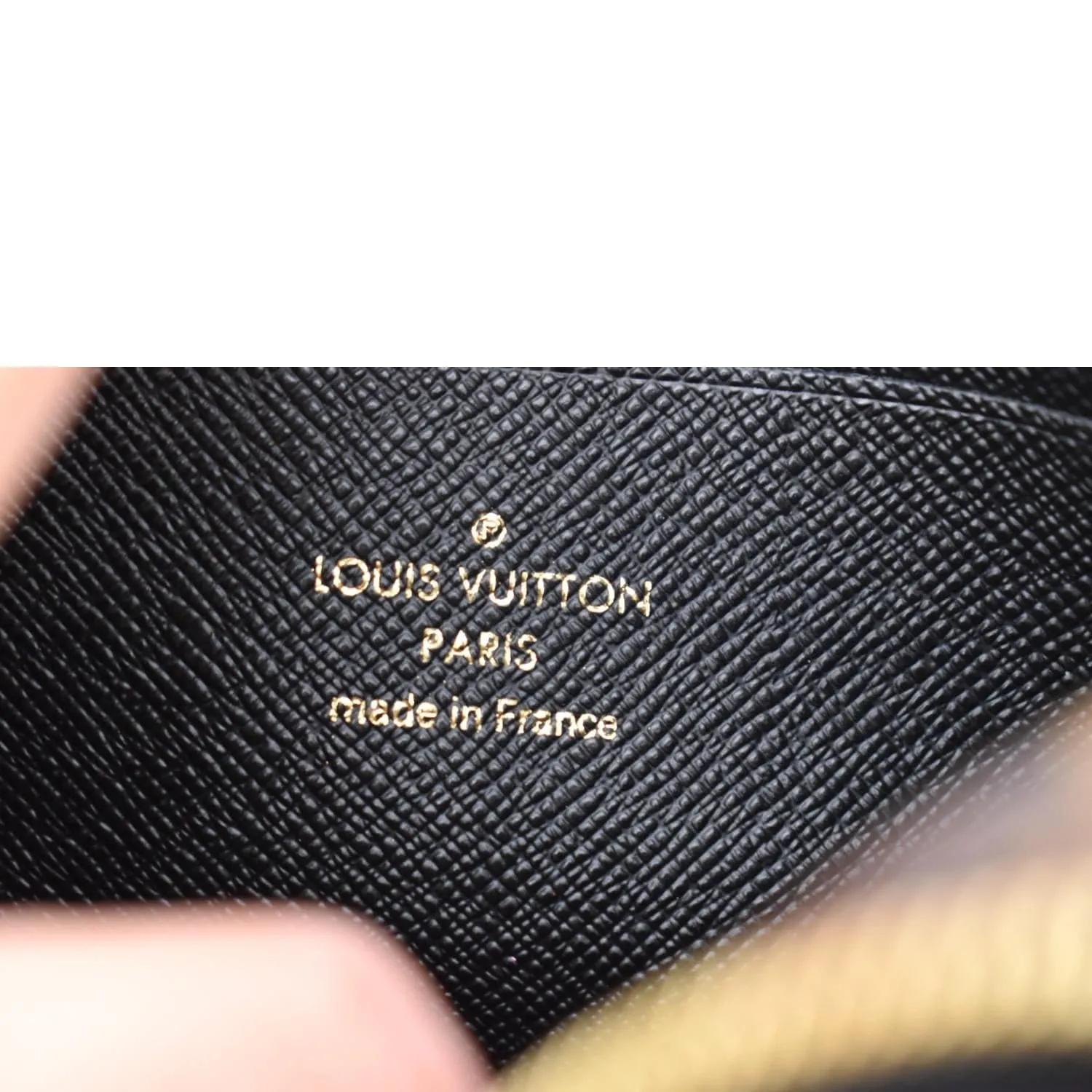 LOUIS VUITTON Double Zip Pochette Reverse Monogram Giant Crossbody Bag Brown
