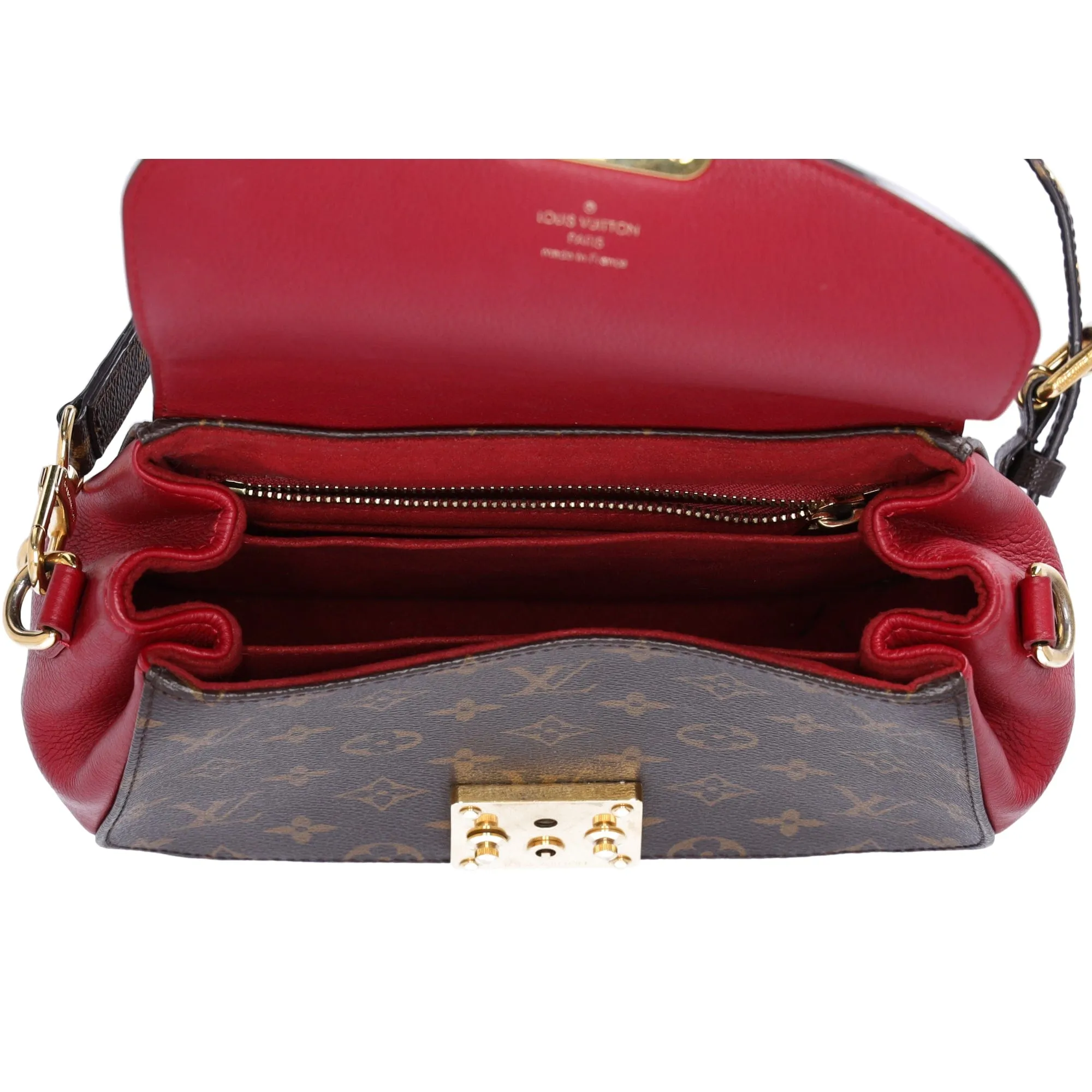 Louis Vuitton Eden PM Monogram Shoulder Bag M40731 Rouge Monogram Canvas