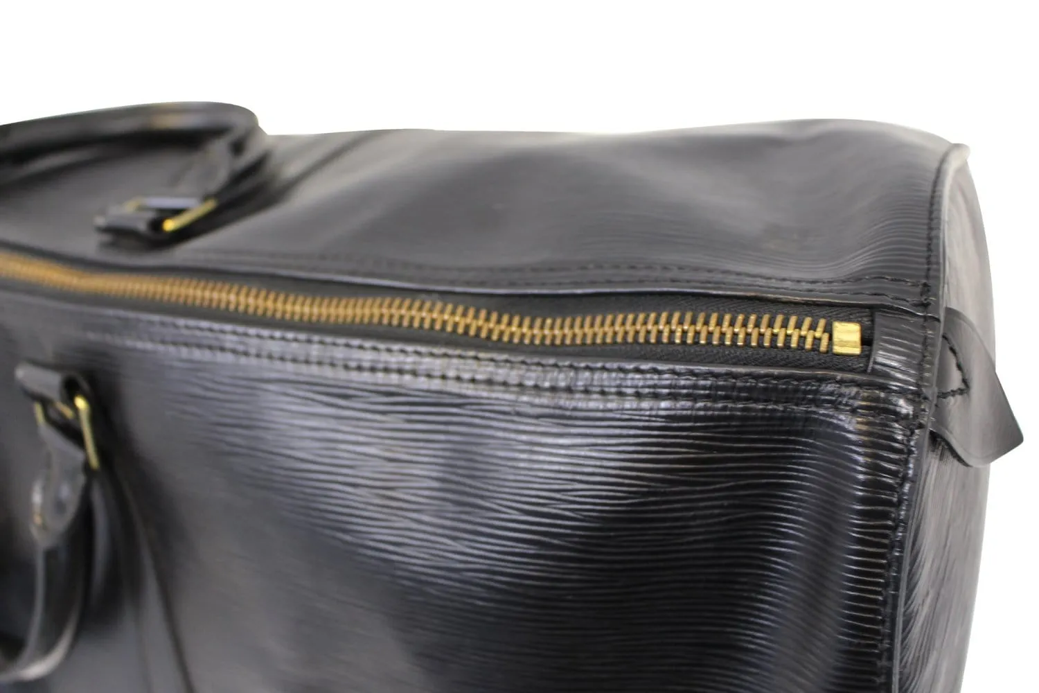 LOUIS VUITTON Epi Leather Black Keepall 60 Travel Bag
