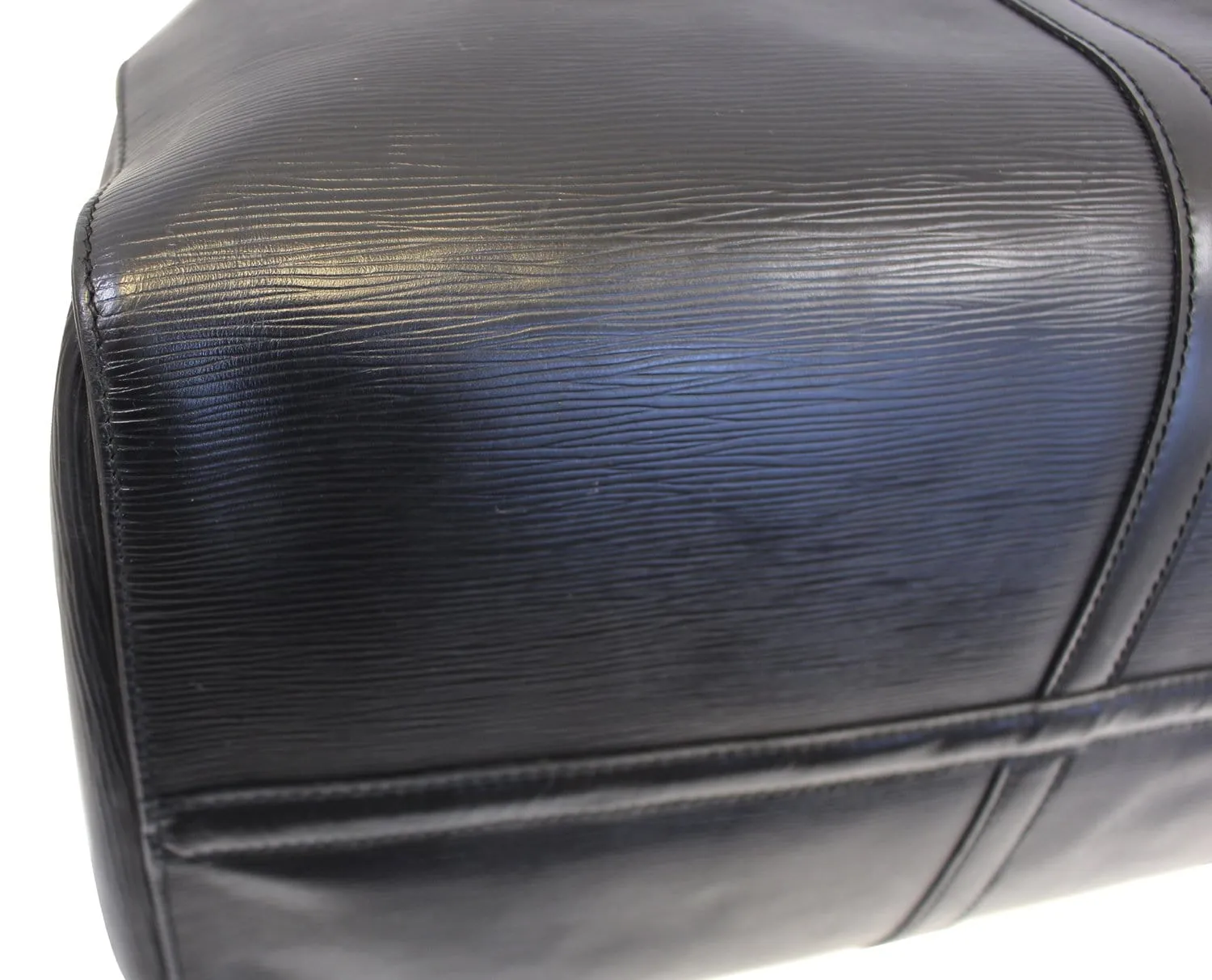 LOUIS VUITTON Epi Leather Black Keepall 60 Travel Bag