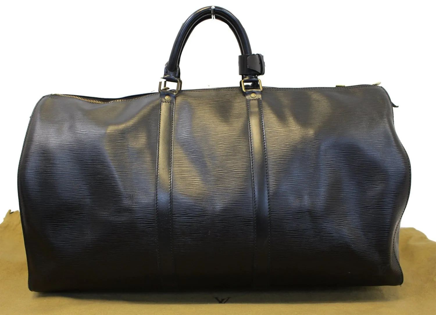 LOUIS VUITTON Epi Leather Keepall 55 Boston Bag