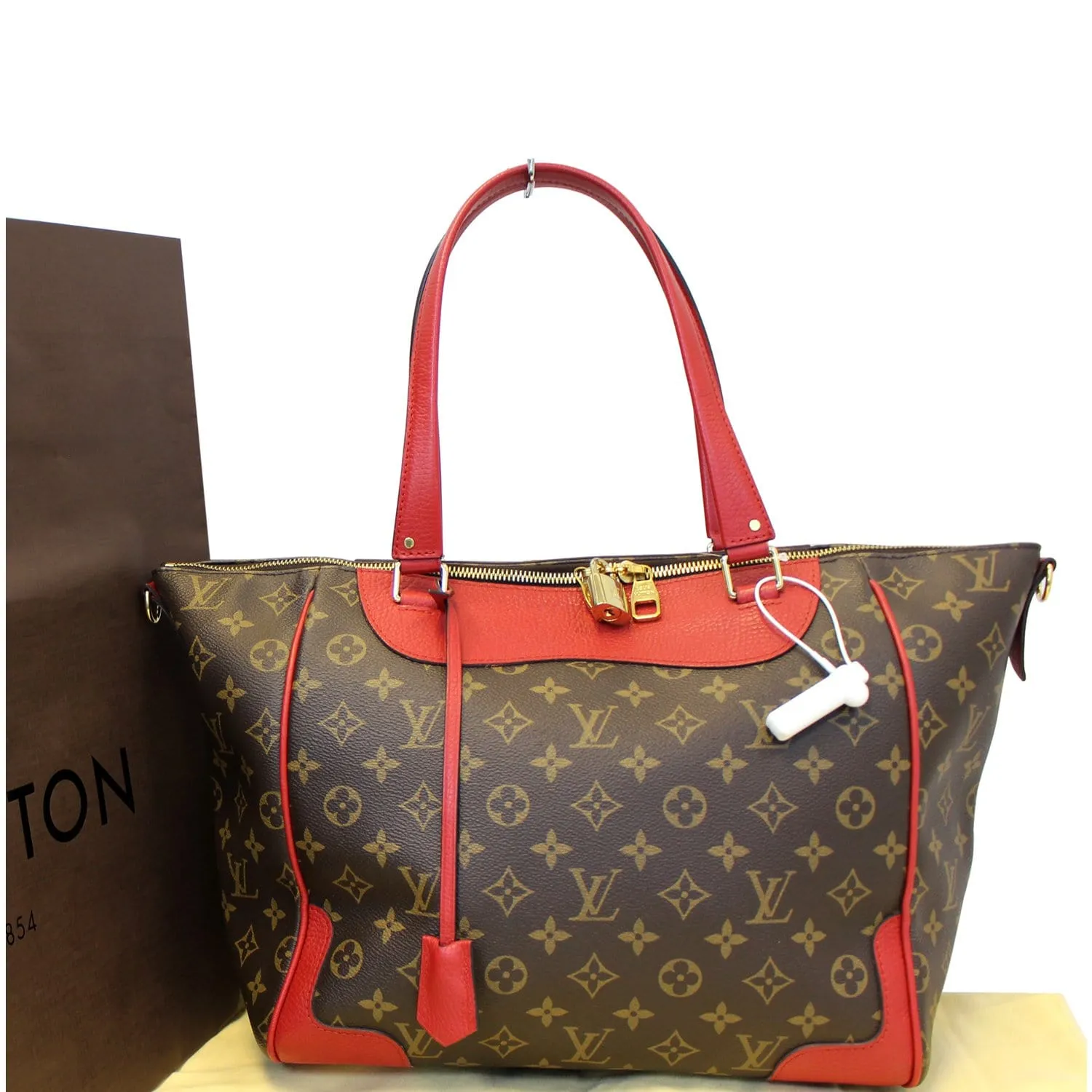 LOUIS VUITTON Estrela NM Monogram Canvas Shoulder Bag Cherry