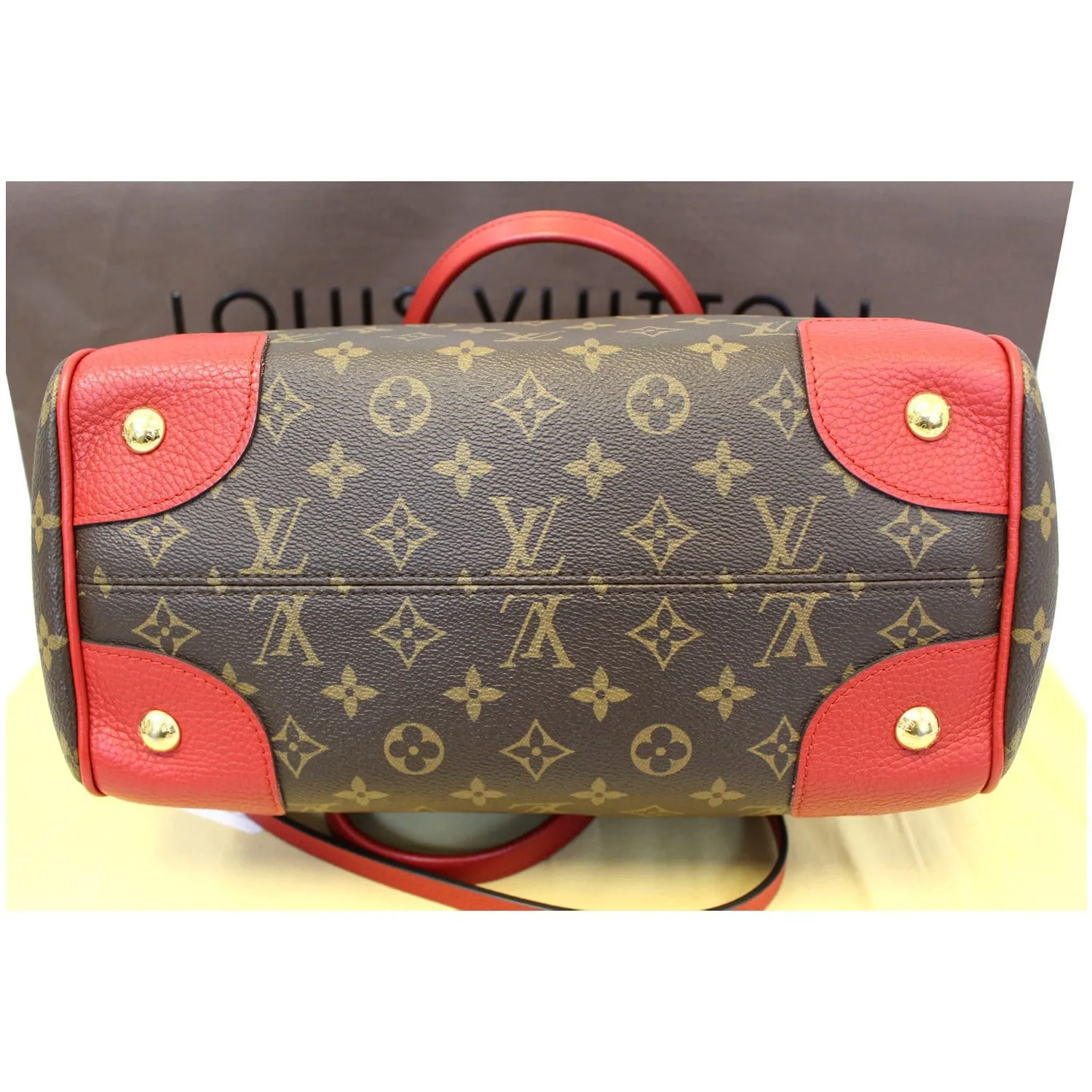 LOUIS VUITTON Estrela NM Monogram Canvas Shoulder Bag Cherry