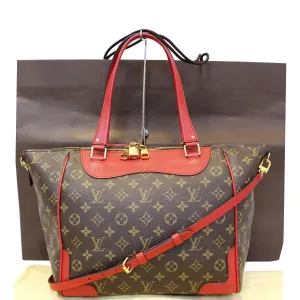 LOUIS VUITTON Estrela NM Monogram Canvas Shoulder Bag Cherry
