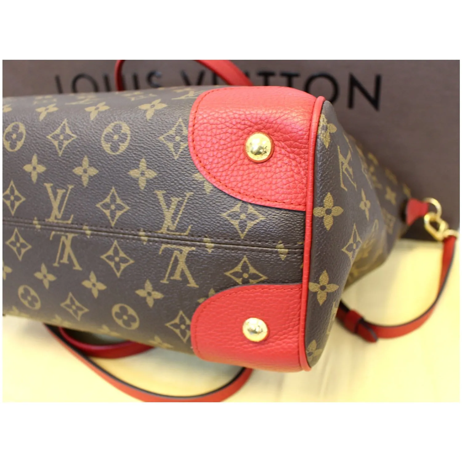 LOUIS VUITTON Estrela NM Monogram Canvas Shoulder Bag Cherry