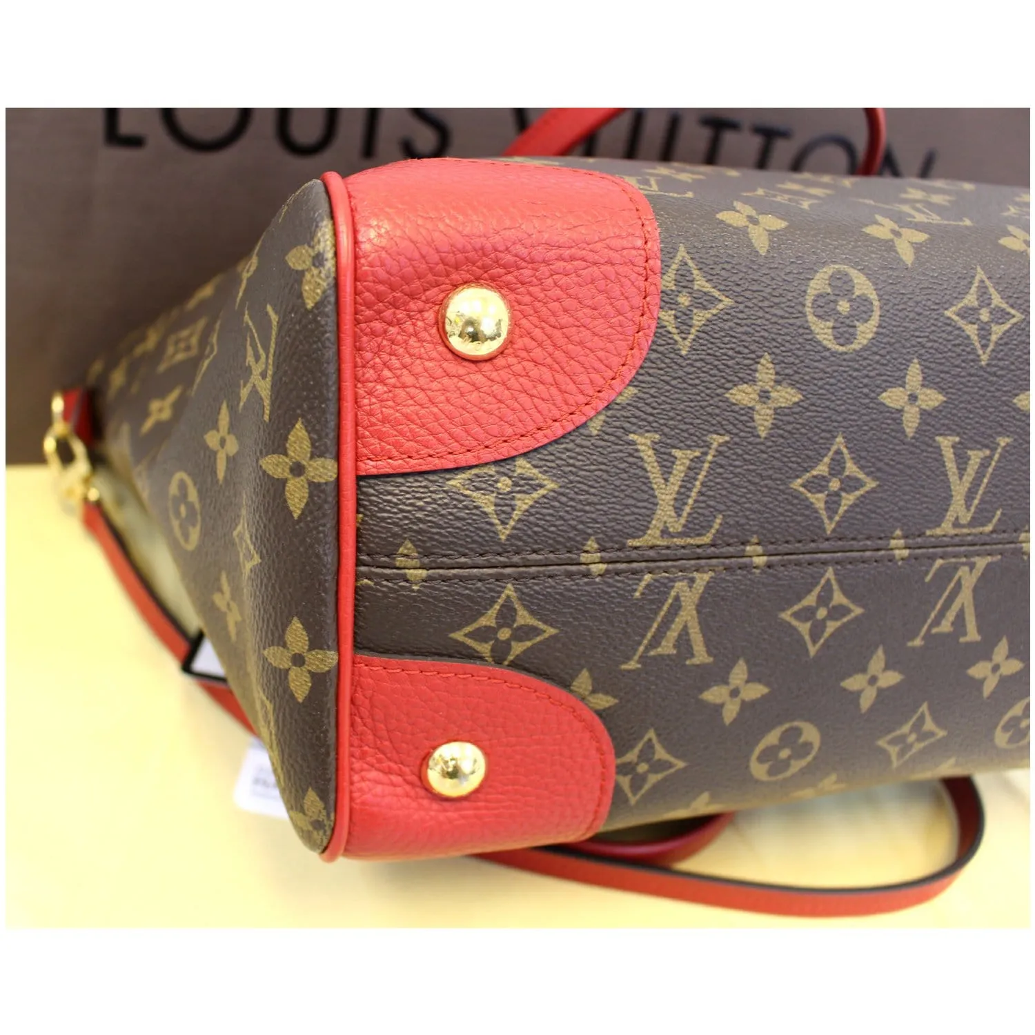 LOUIS VUITTON Estrela NM Monogram Canvas Shoulder Bag Cherry