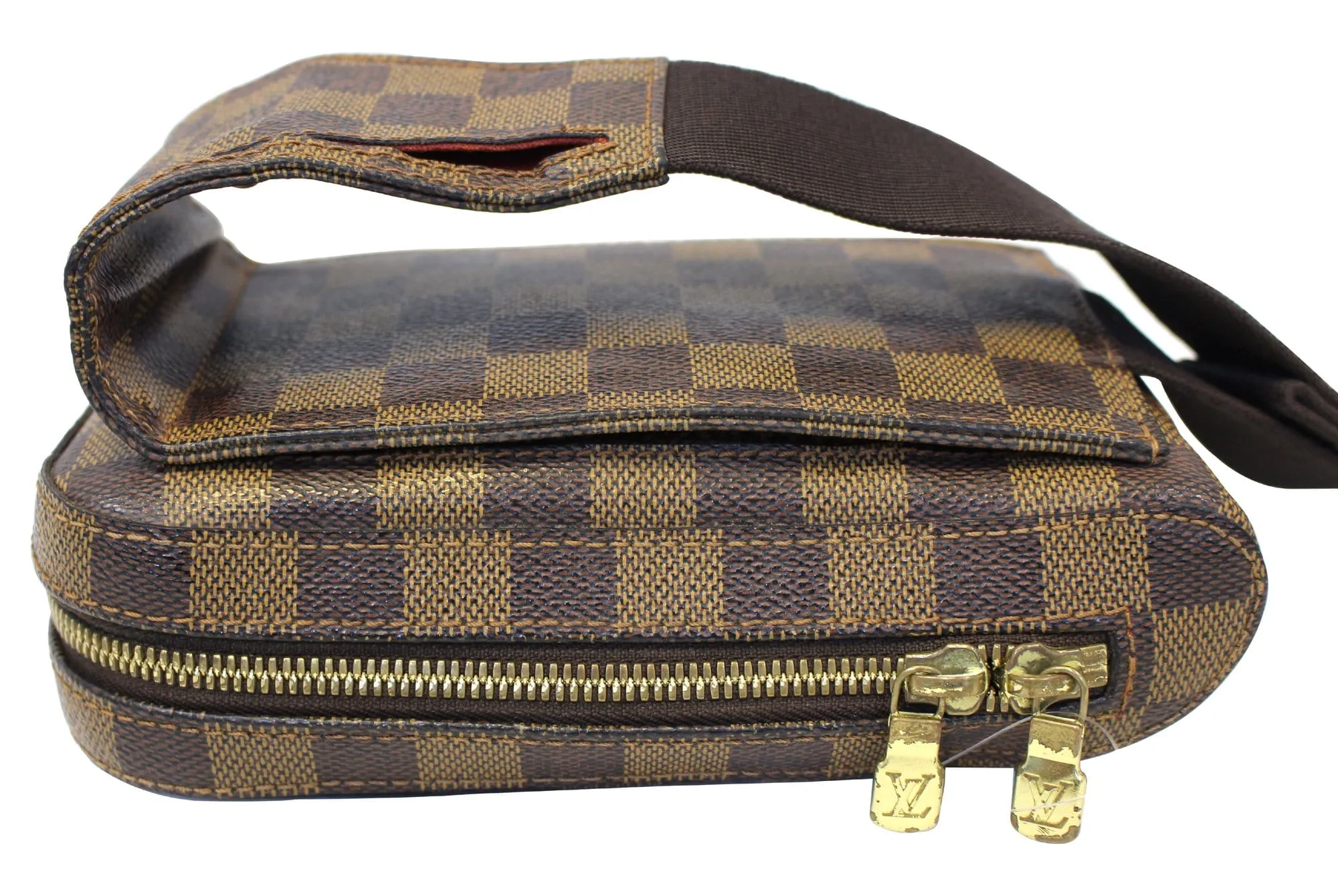 LOUIS VUITTON Geronimos Damier Ebene Brown Hip Bag