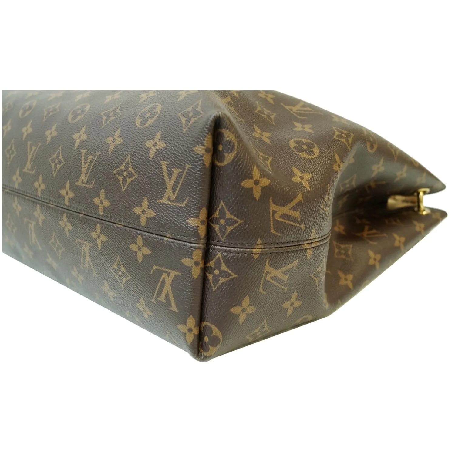 LOUIS VUITTON Graceful MM Monogram Canvas Shoulder Bag Brown