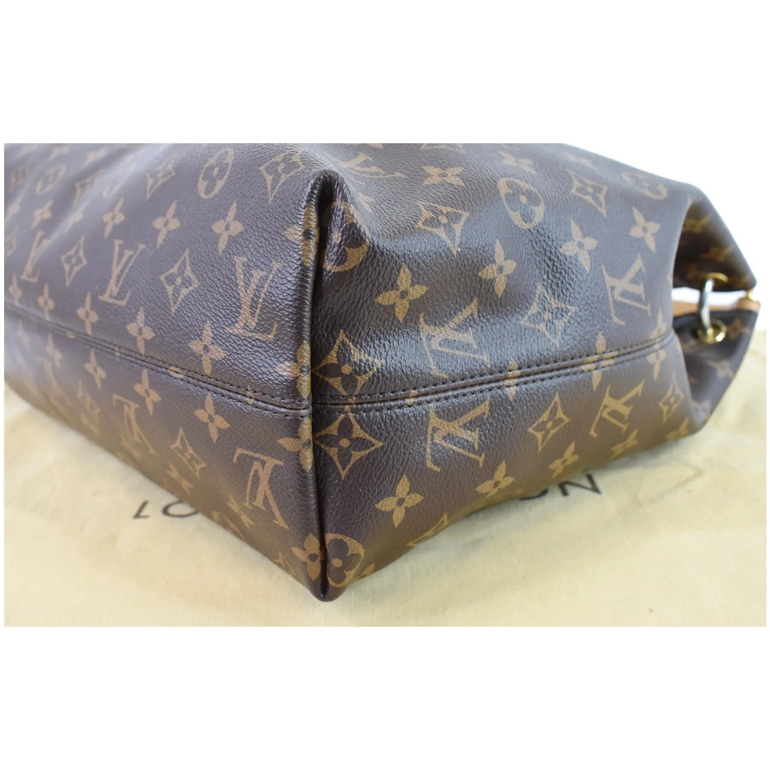 LOUIS VUITTON Graceful MM Monogram Canvas Shoulder Bag Brown