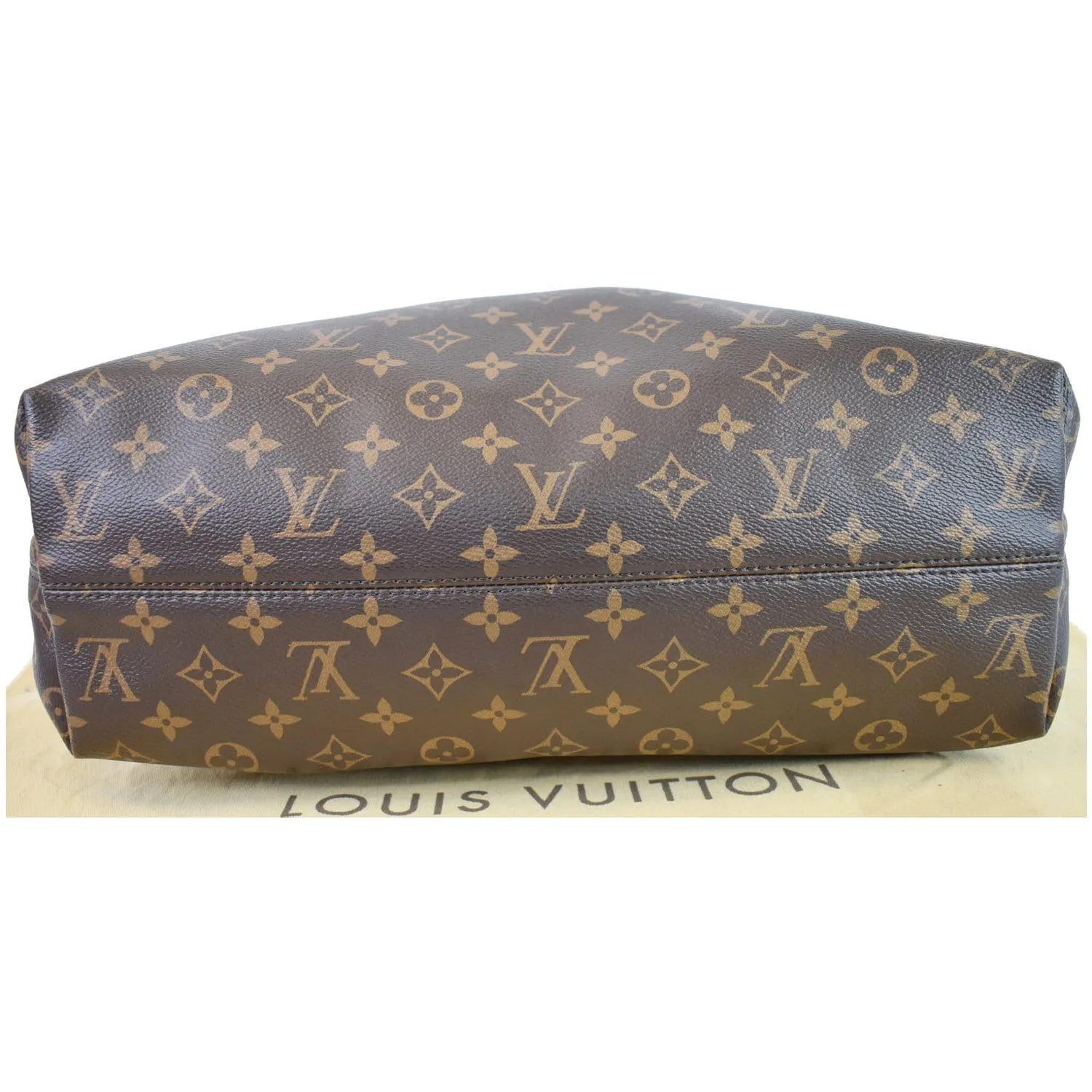 LOUIS VUITTON Graceful MM Monogram Canvas Shoulder Bag Brown