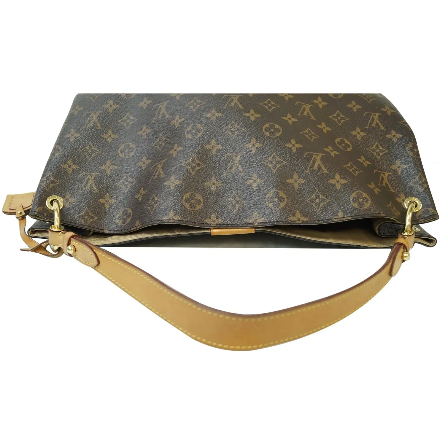 LOUIS VUITTON Graceful MM Monogram Canvas Shoulder Bag Brown