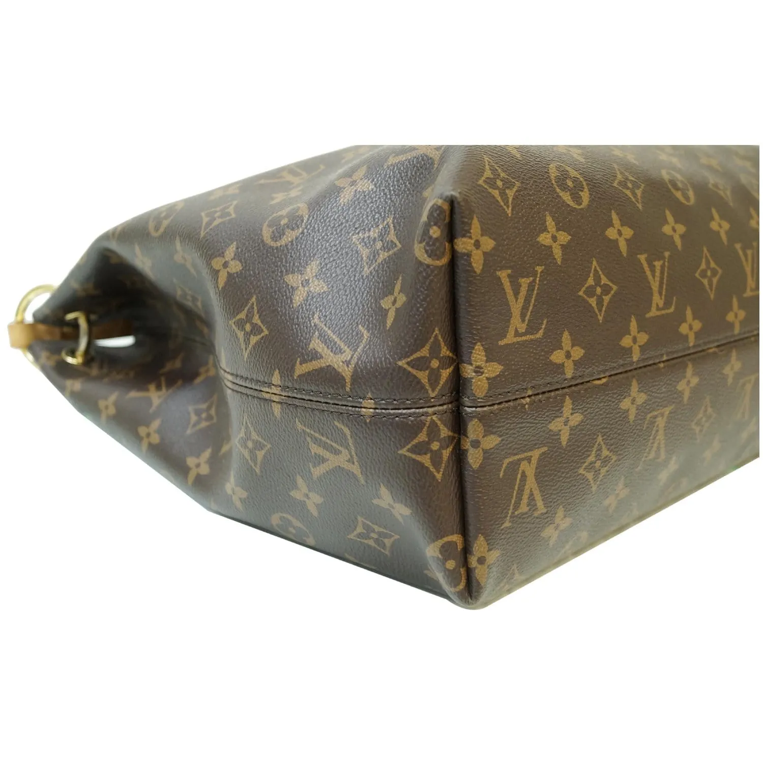 LOUIS VUITTON Graceful MM Monogram Canvas Shoulder Bag Brown