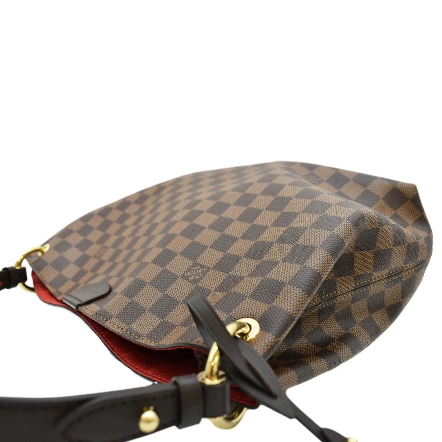 LOUIS VUITTON Graceful PM Damier Ebene Shoulder Bag Brown