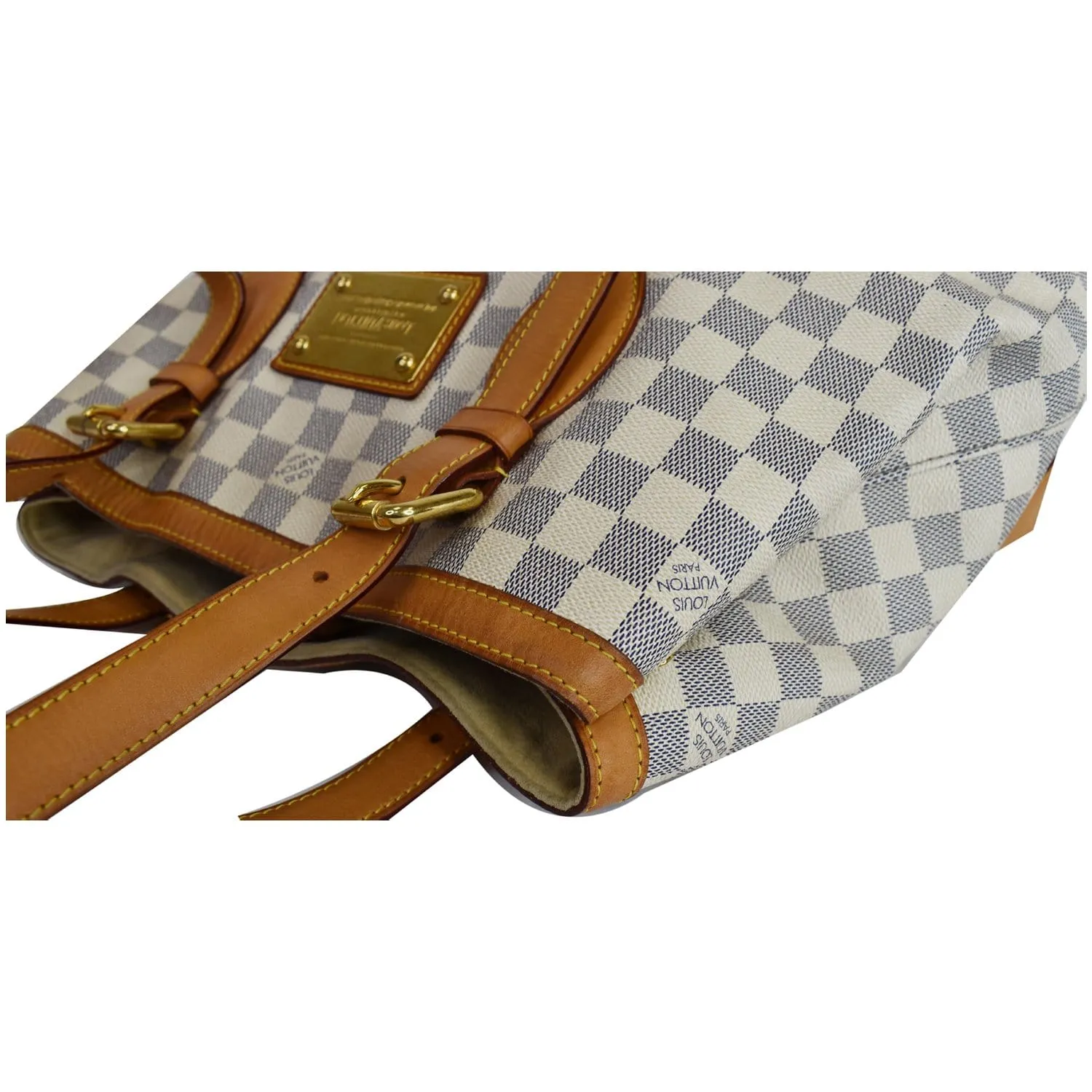 LOUIS VUITTON Hampstead MM Damier Azur Shoulder Bag White - 15% OFF