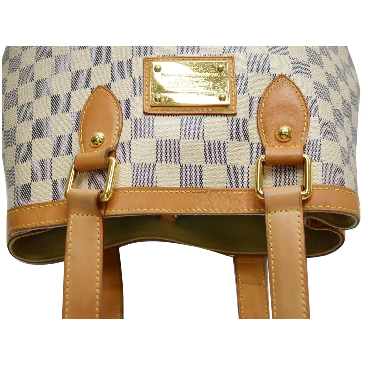 LOUIS VUITTON  Hampstead PM Damier Azur Shoulder Bag White