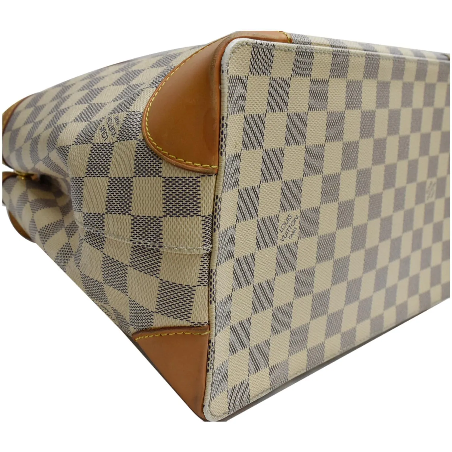 LOUIS VUITTON  Hampstead PM Damier Azur Shoulder Bag White