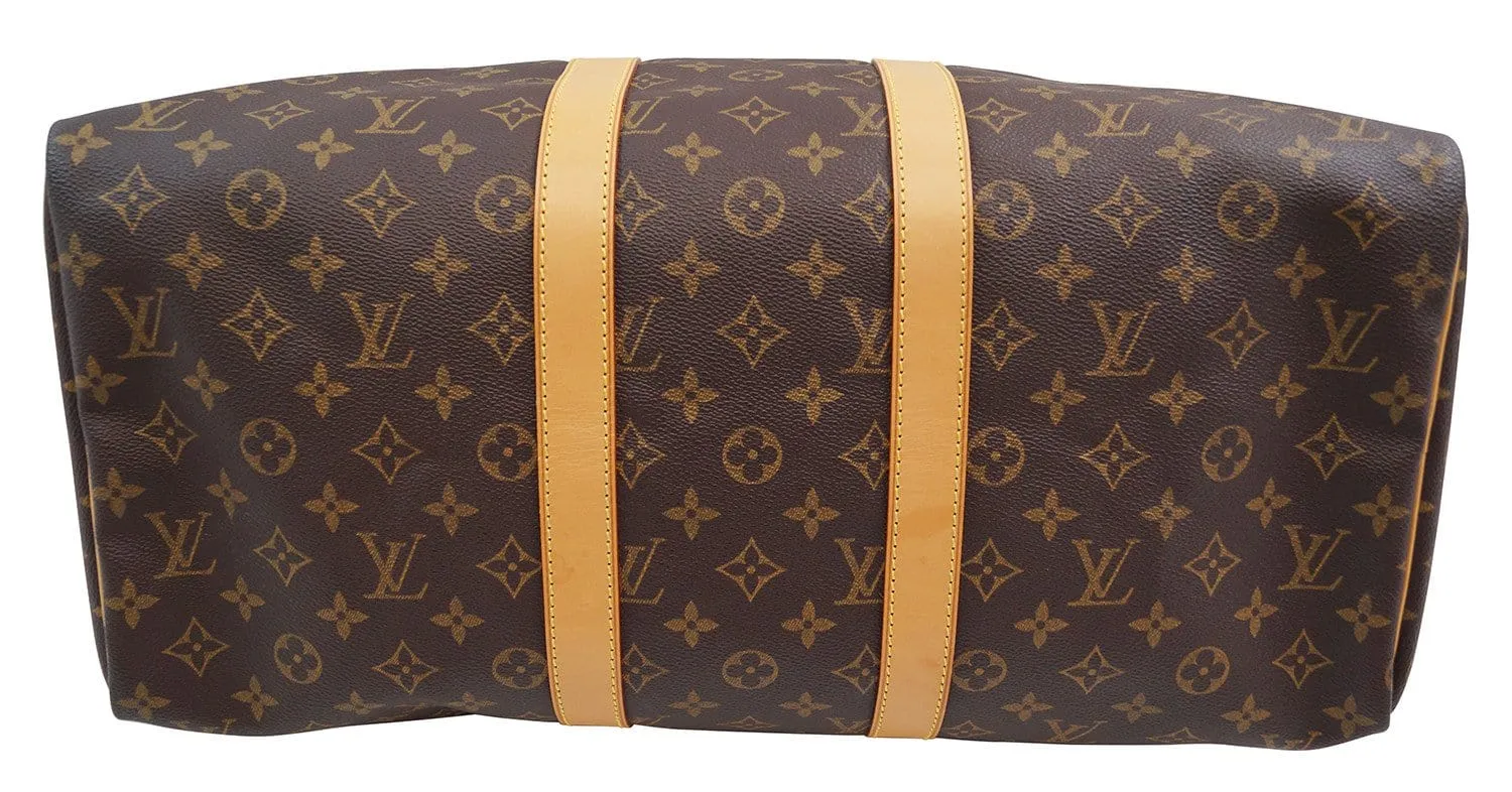 LOUIS VUITTON Keepall 45 Boston Bag Monogram Travel Bag