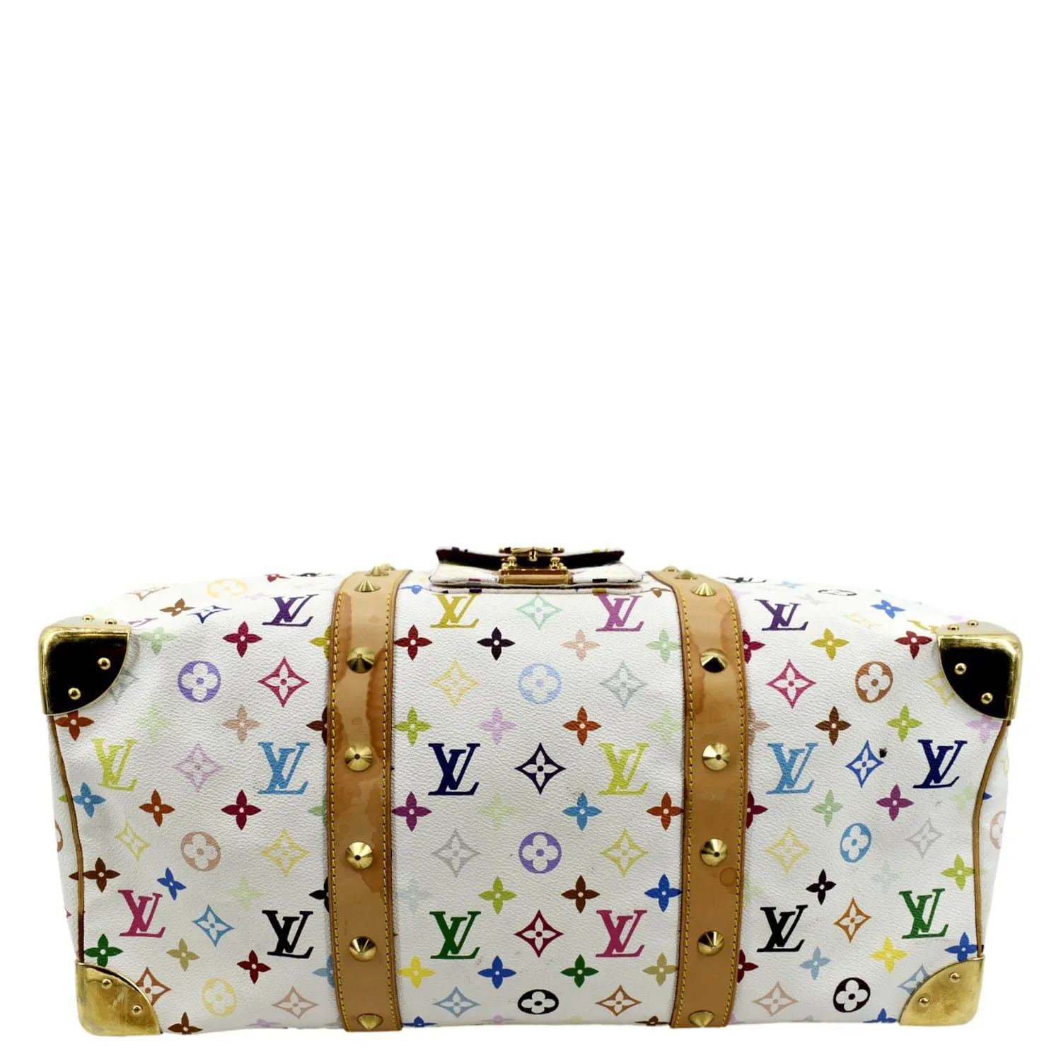 LOUIS VUITTON Keepall 45 Monogram Canvas Travel Bag Multicolor